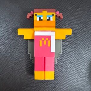 Colorful Block Figure Toy Minecraft girl McDonald’s 2024